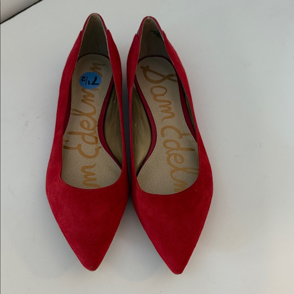 Sam Edelman Vibrant Red Flats